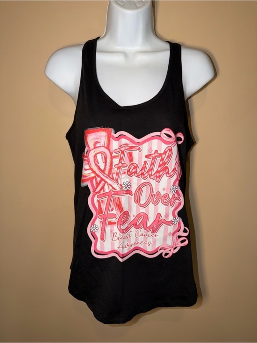 NWOT Alternative Apparel Women’s Breast Cancer Awareness Graphic Tank